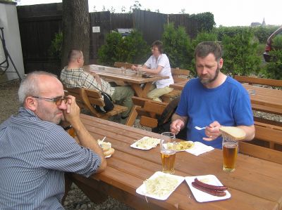 Lunchpaus på Vysehrad.